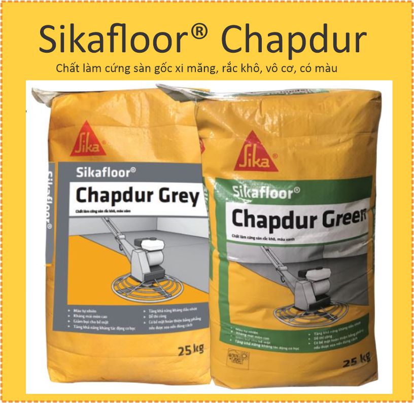 Sika Floor Chapdur Green/Grey (Bột Sika xoa nền)